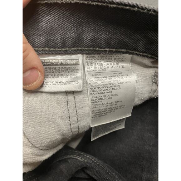 Levis 505 Black Jeans 31x30 - Picture 6 of 6